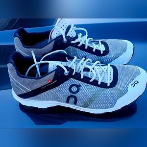 On Running Men's Athletic Shoes - Black, White, and Gray